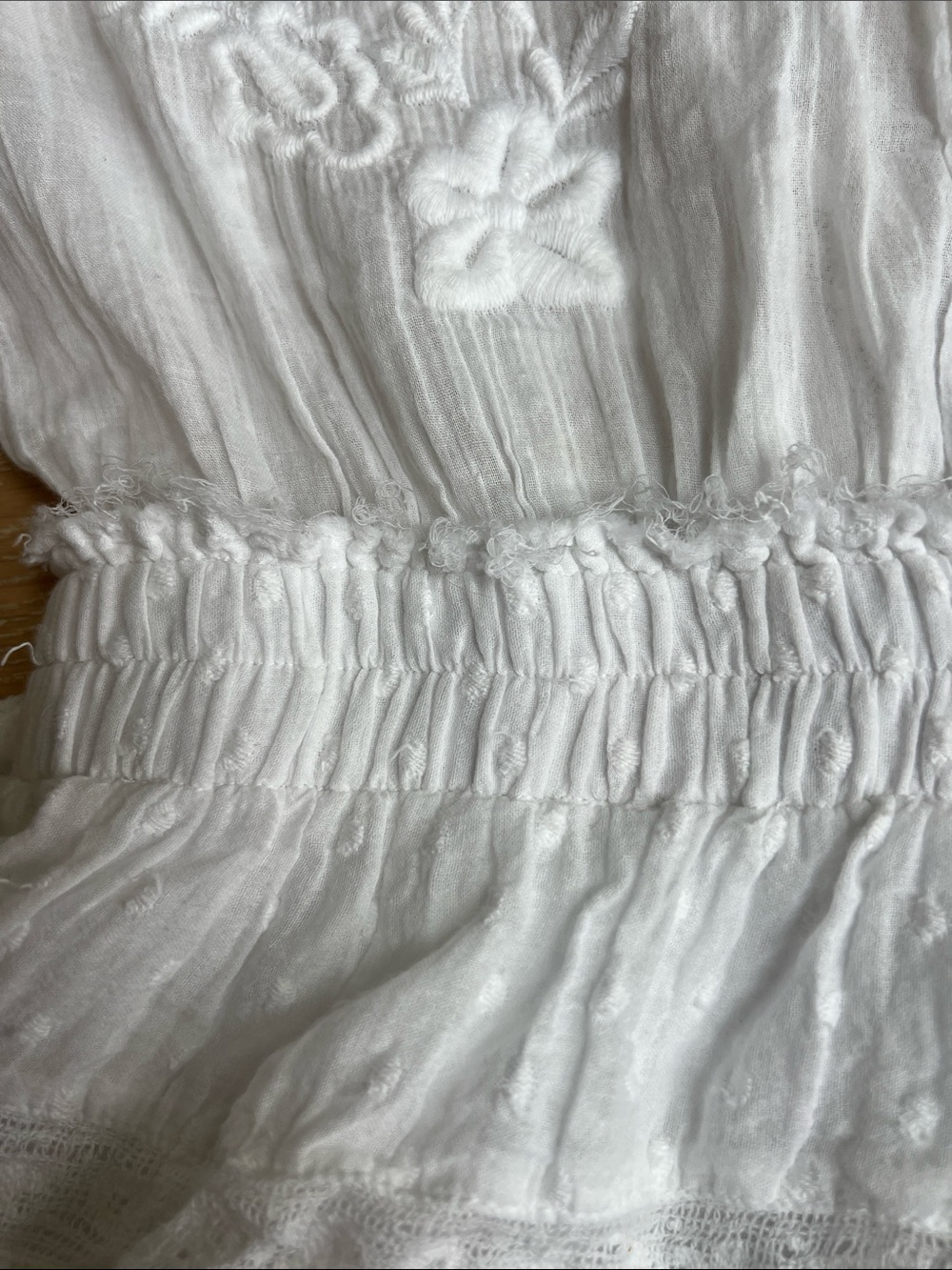 LoveShackFancy White Embroidered Ruffle Dress - Picture 12 of 16